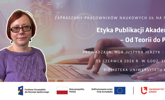 grafika informująca o szkoleniu z wizerunkiem osoby prowadzącej.