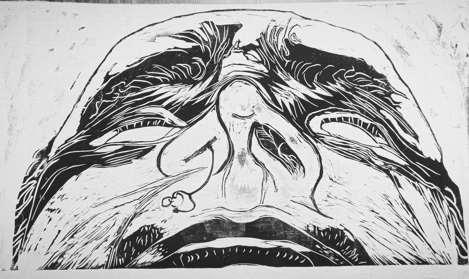 Drzeworyt Andrzeja Nowickiego "Wąs"