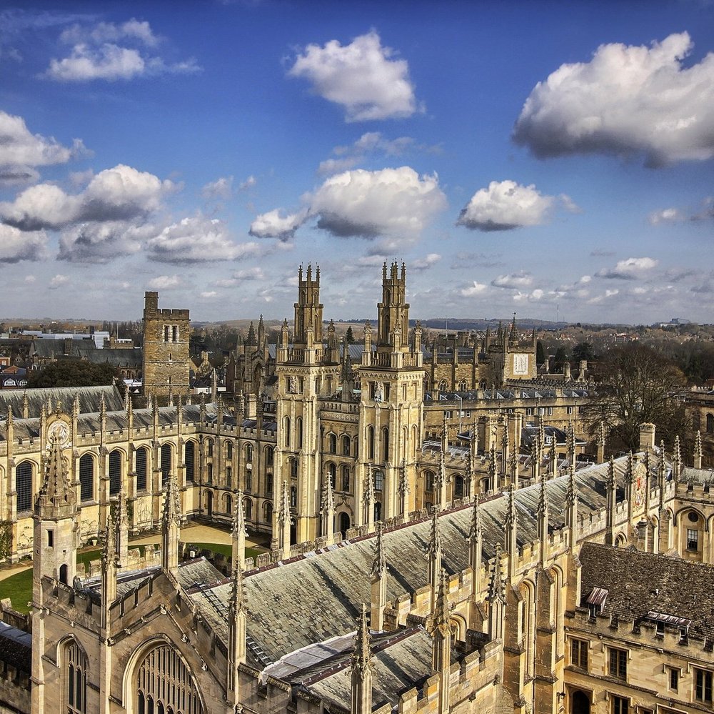 Kampus Oxford z lotu ptaka