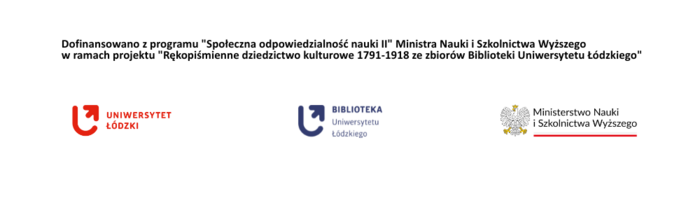 Logotypy instytucji: UŁ, BUŁ i MNiSW