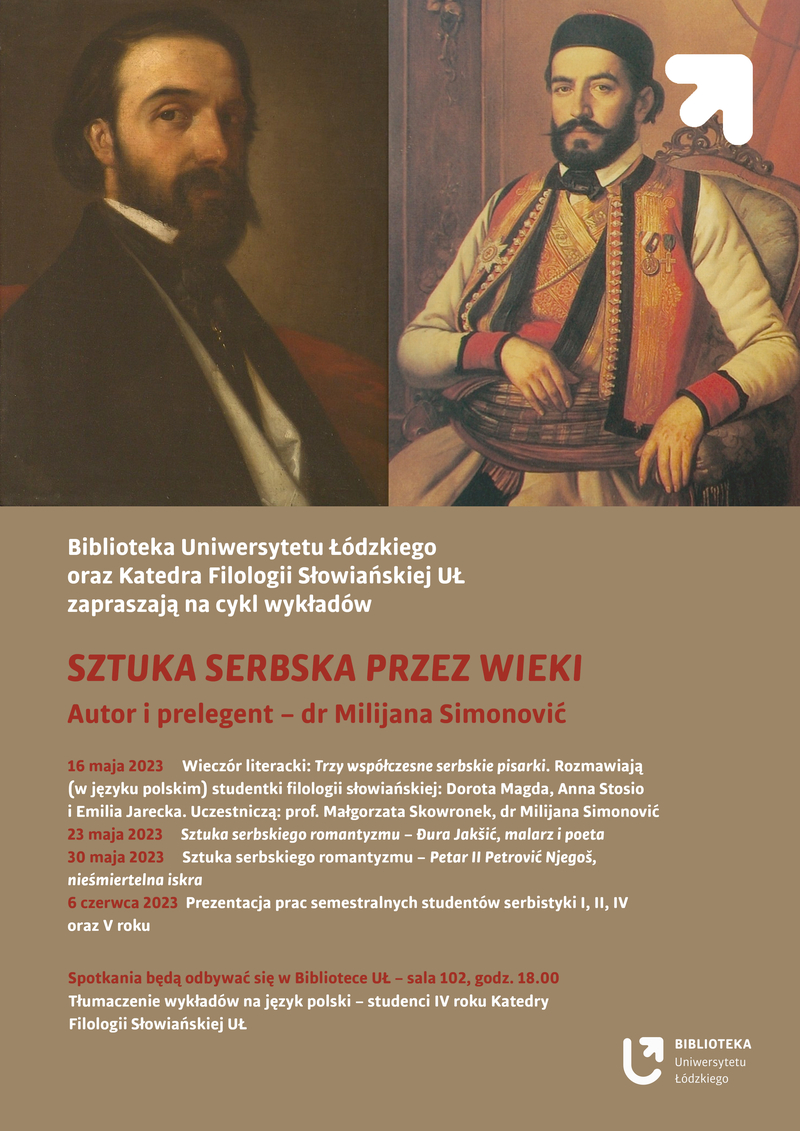 Plakat z datami i tematami wykładów.