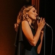 Vocalist Joanna Aleksandrowicz on stage