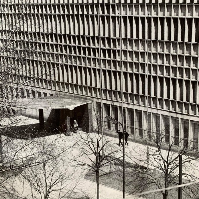 budynek Biblioteki UŁ, zdjęcie archiwalne