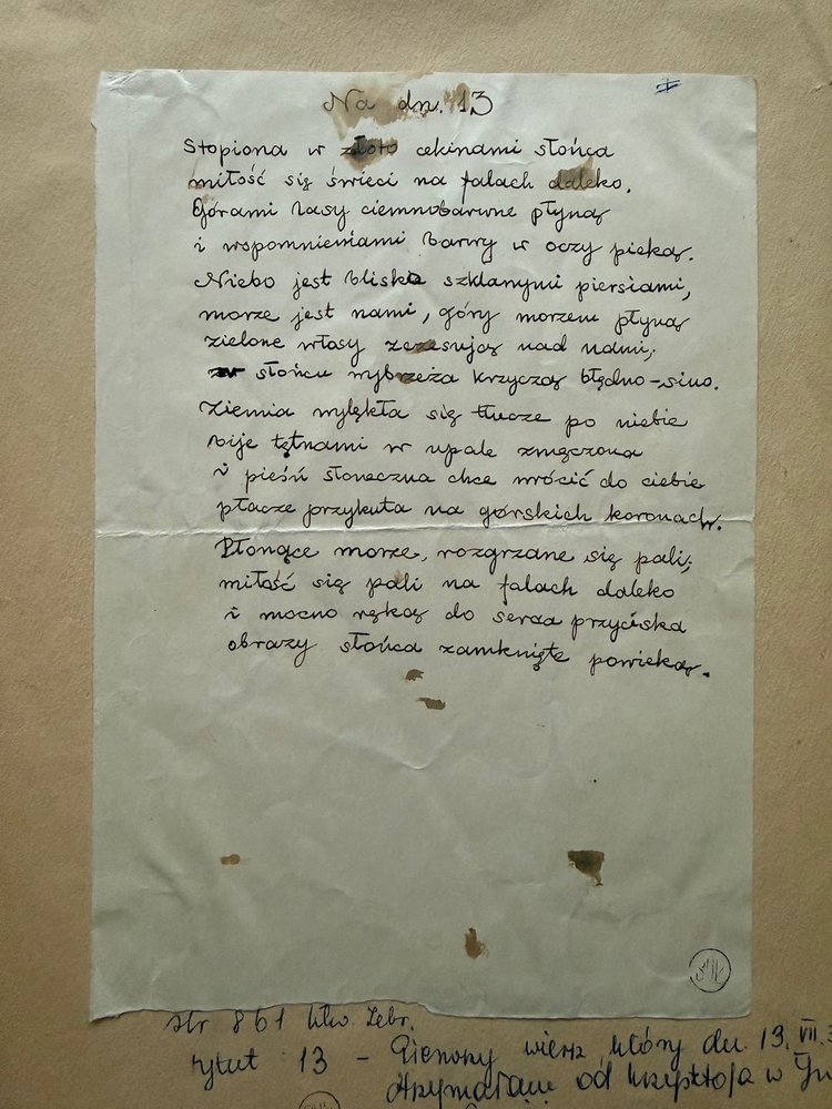 rękopis baczyńskiego