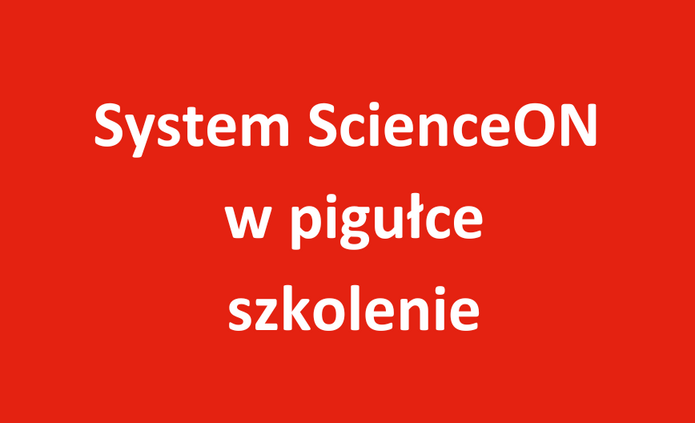 System ScienceON w pigułce - szkolenie